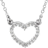 Platinum Heart Necklace