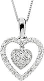 14K Gold Heart Necklace – 18.1x12.5mm