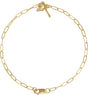 14K Gold Round Natural Diamond Cross Charm Bracelet - Yellow Gold