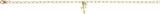 14K Gold Round Natural Diamond Cross Charm Bracelet - Yellow Gold - view 3