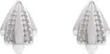 Platinum Round Natural Diamond Accented Earrings III - view 2