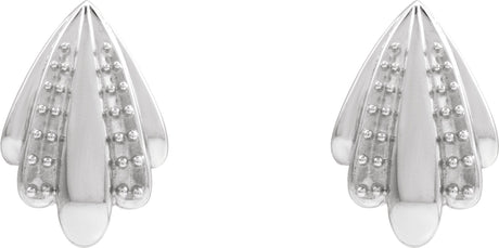 Platinum Round Natural Diamond Accented Earrings III - view 2