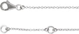 14K Gold Round Natural Diamond Sideways Cross Bracelet – 21x11mm - White Gold - view 3