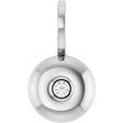 Platinum Round Natural Diamond Accented Pendant – 0.06 CTW