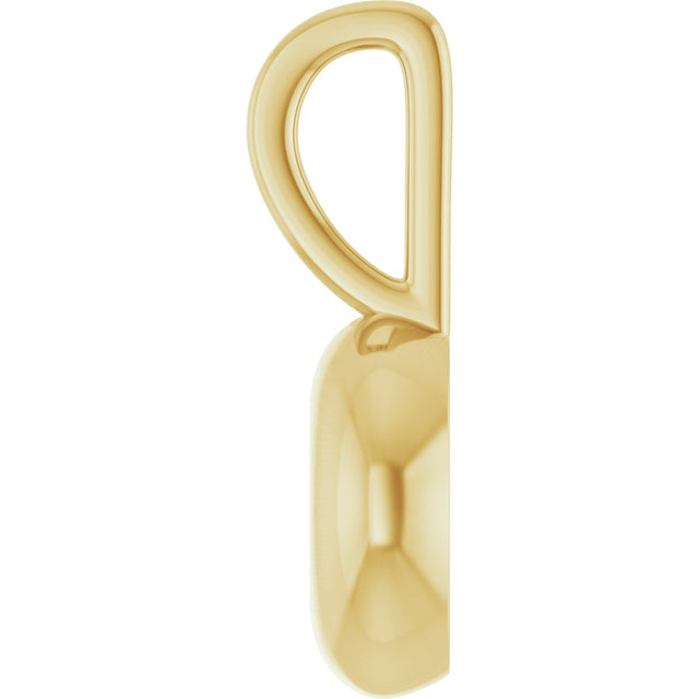 14K Gold Round Natural Diamond Accented Pendant – 0.06 CTW - Yellow Gold - view 3
