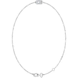 14K Gold Round Lab-Grown Diamond Bezel-Set Link Bracelet - White Gold - view 5