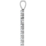 14K Gold Round Natural Diamond Accented Cross Pendant – up to 3/4 CTW - White Gold - view 3