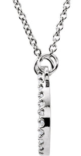 14K Gold Teardrop Necklace - Rose Gold - view 3