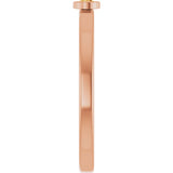 14K Gold Round Natural Citrine Bezel-Set Solitaire Ring - Rose Gold - view 4