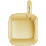 14K Gold Round Lab-Grown Diamond French-Set Bar Necklace - Yellow Gold - view 3