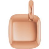 14K Gold Round Lab-Grown Diamond French-Set Bar Necklace - Rose Gold - view 3