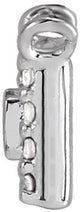 14K Gold Straight Baguette Natural Diamond Halo-Style Necklace - White Gold - view 5