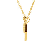 14K Gold "Love You" Phrase Necklace - Yellow Gold - view 2