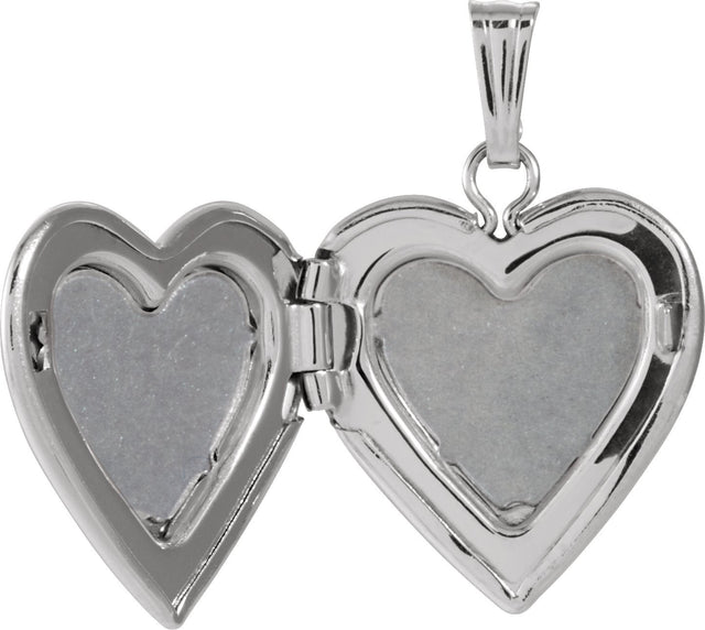14K Gold Heart Locket - view 3
