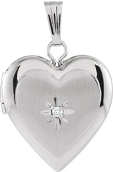 14K Gold Heart Locket
