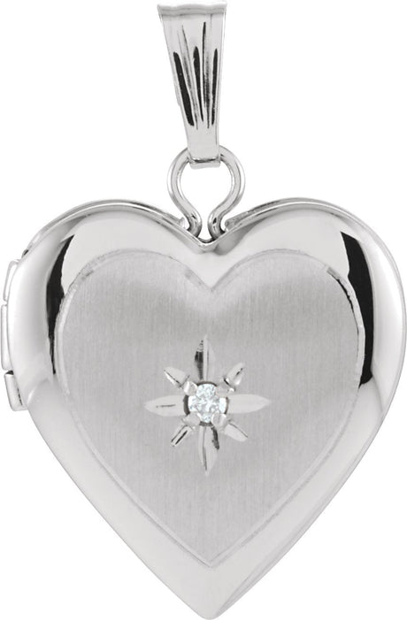 14K Gold Heart Locket
