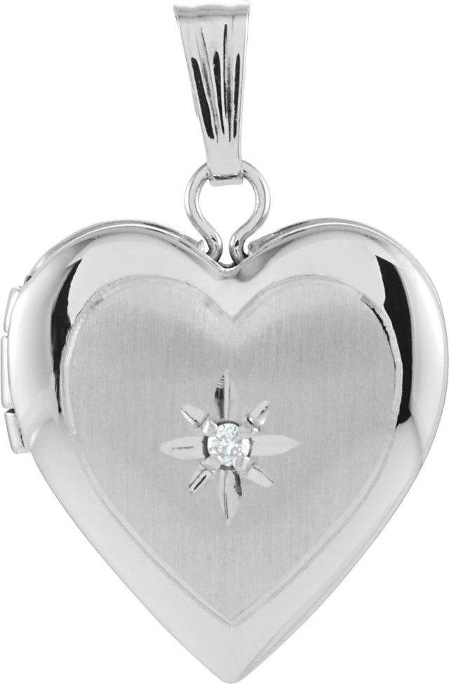 14K Gold Heart Locket