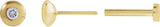 14K Gold Natural Diamond Round Bezel-Set Stud Earrings – 1.5-5.2mm Stones - Yellow Gold