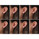 18K Gold Natural Diamond Round 3-Prong Cocktail-Style Stud Earrings - view 3