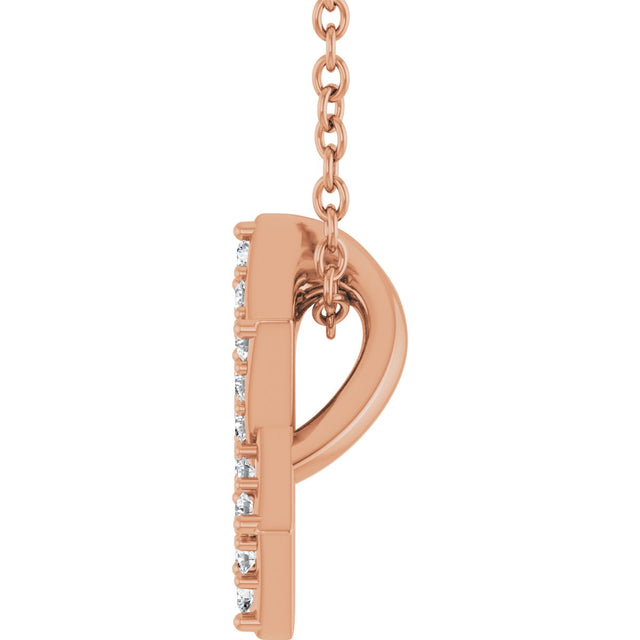 14K Gold Round Natural Diamond Star of David Necklace or Pendant - Rose Gold - view 3