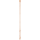 14K Gold Round Natural Citrine Bezel-Set Link Bracelet - Rose Gold - view 8