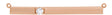 14K Gold Round Lab-Grown Diamond Engravable Accented Bar Necklace - Rose Gold