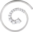 14K Gold Journey Spiral Pendant - White Gold
