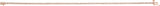 18K Gold Round Natural Diamond Line Bracelet – 1.3mm Stones - Rose Gold - view 2