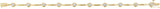 14K Gold Round Lab-Grown Diamond Accented Line Bracelet – 3mm Stones - Yellow Gold