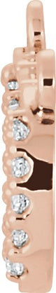 14K Gold "XO" Phrase Necklace - Rose Gold - view 2