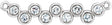 Platinum Round Lab-Grown Diamond Bezel-Set Bar Necklace