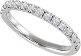 10K Gold Round Lab-Grown Diamond Birthstone Stackable Ring - White Gold - view 4