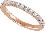 10K Gold Round Lab-Grown Diamond Birthstone Stackable Ring - Rose Gold - view 4