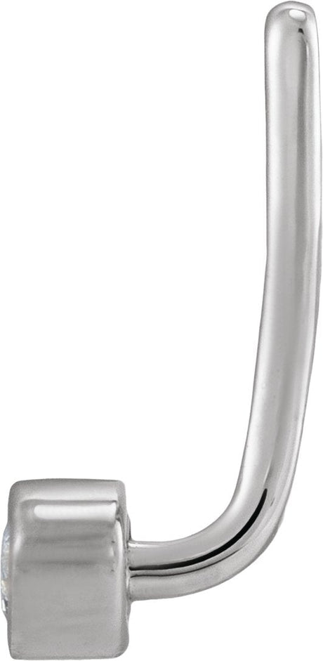 Platinum Natural Diamond Marquise Front-Back Earring Jackets - view 2