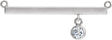 Platinum Round Lab-Grown Diamond Bezel-Set Bar Necklace – 1/10 CTW