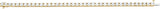 18K Gold Round Natural Diamond Line Bracelet – 3.9-4.1mm Stones - Yellow Gold - view 2