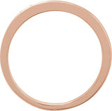 14K Gold Round Natural Diamond Accented Ring – 1.7mm Stones - Rose Gold - view 2