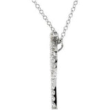 Platinum Palm Tree Necklace - view 2