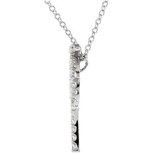 Platinum Palm Tree Necklace - view 2