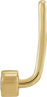 14K Gold Natural Diamond Marquise Front-Back Earring Jackets - Yellow Gold - view 2