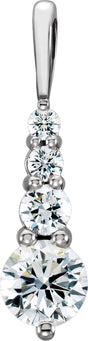 Platinum Journey Graduated Pendant