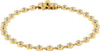 14K Gold Round Natural Diamond Bezel-Set Line Bracelet – 2.5mm Stones