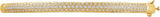 14K Gold Round Natural Diamond Pavé-Style Bangle Bracelet II - Yellow Gold - view 2