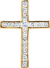 14K Gold Cross Pendant – 17.5x12.6mm - Yellow Gold