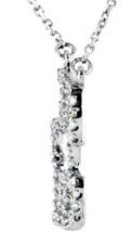14K Gold Accented Puzzle Piece Necklace - view 2