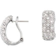 14K Gold Round Natural Diamond Accented Clip Earrings