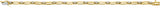 14K Gold Round Natural Diamond Line Bracelet – 2-2.4mm Stones - Yellow Gold - view 2