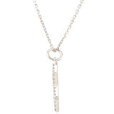 14K Gold Round Natural Diamond Accented Star of David Necklace or Pendant - White Gold - view 2