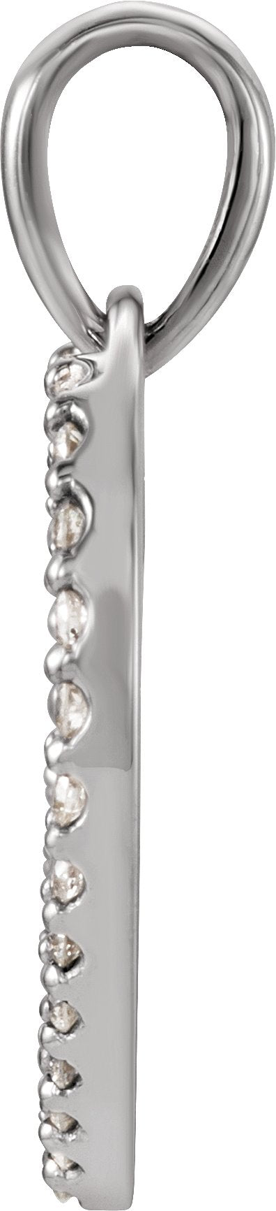 Platinum Heart Pendant – 19.6x15.9mm - view 2