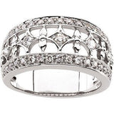 14K Gold Natural Diamond Accented Ring II - view 3